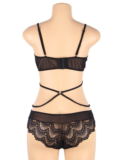 Ladies lingerie 2 piece set. Lace with elastic waistband